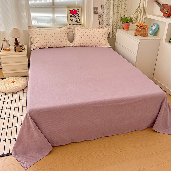 91家纺网 家纺一手货源 找家纺 仟网汇 2025新款古法水洗棉小布袋四件套 甜心萌狗