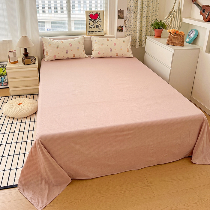 91家纺网 家纺一手货源 找家纺 仟网汇 2025新款古法水洗棉小布袋四件套 小布丁