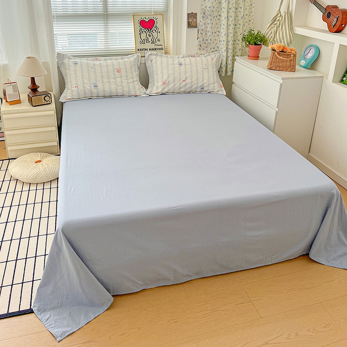 91家纺网 家纺一手货源 找家纺 仟网汇 2025新款古法水洗棉小布袋四件套 小萌象