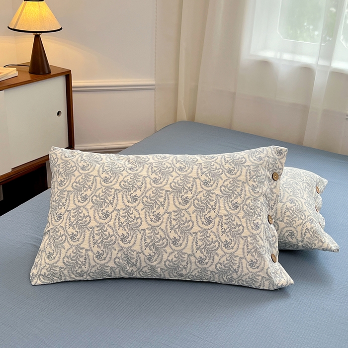 91家纺网 家纺一手货源 找家纺 优尚佳生活馆 2025秋冬新款高克重亚麻复古侘季风复麻系列四件套 雅灰逸韵