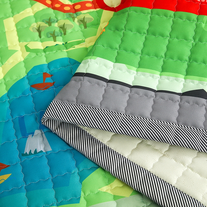 91家纺网 家纺一手货源 找家纺 （总）沁童家纺 北欧风长方形加厚地垫儿童爬爬垫