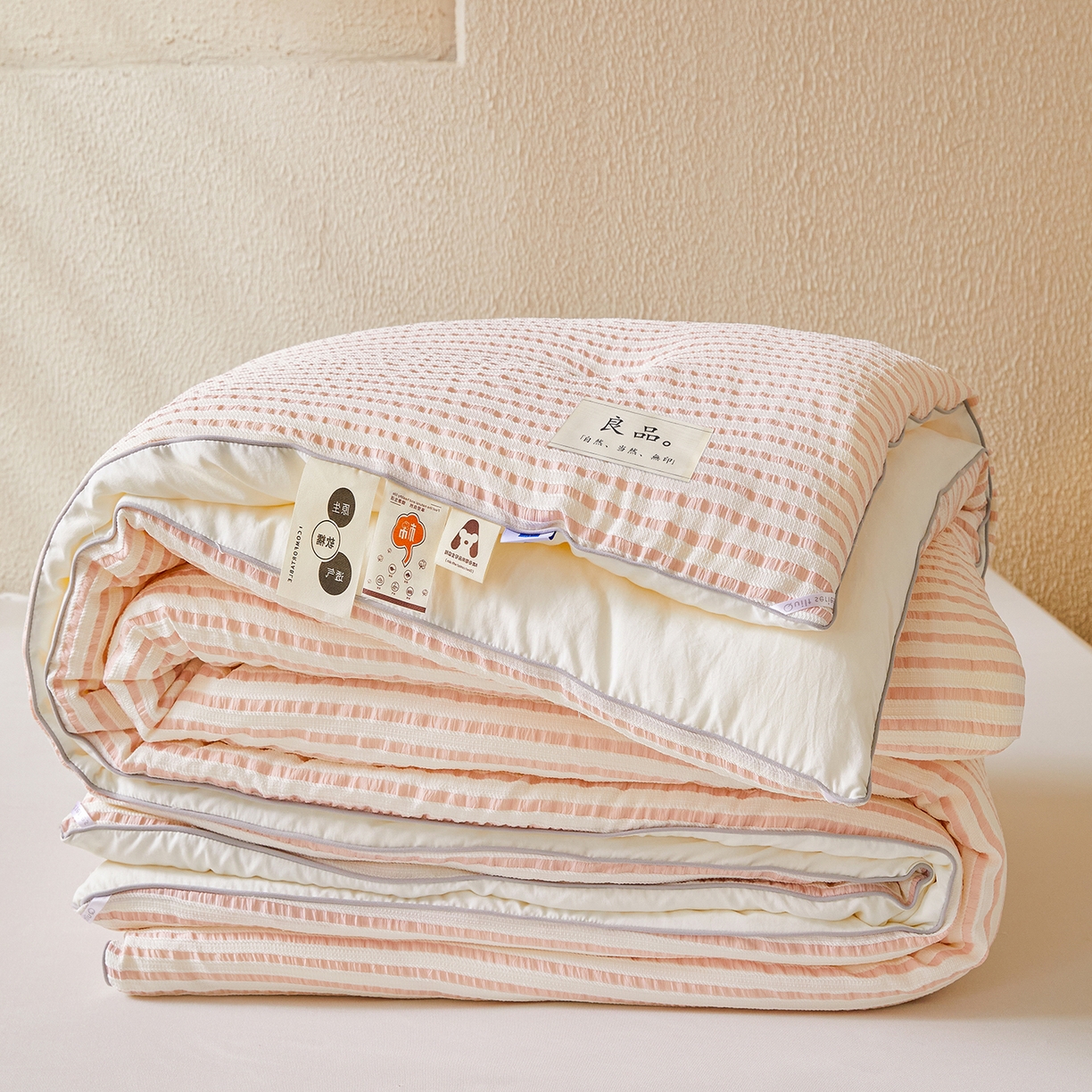 91家纺网 家纺一手货源 找家纺 （总）金喜家居 2025秋冬新款色织提花大豆被学生被被子被芯春秋被冬被