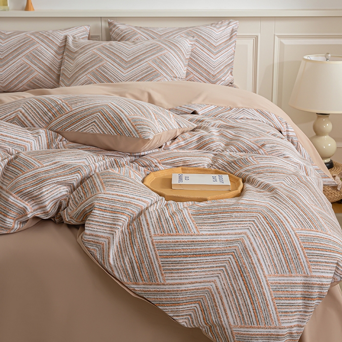 91家纺网 家纺一手货源 找家纺 （总）绫韵家纺 2025秋冬新款印花全棉磨毛冬季加厚纯棉磨毛三件套四件套系列