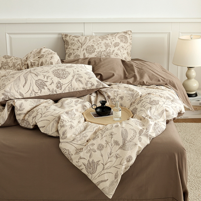 91家纺网 家纺一手货源 找家纺 （总）绫韵家纺 2025秋冬新款印花全棉磨毛冬季加厚纯棉磨毛三件套四件套系列