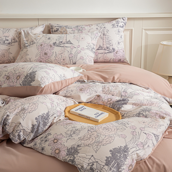 91家纺网 家纺一手货源 找家纺 （总）绫韵家纺 2025秋冬新款印花全棉磨毛冬季加厚纯棉磨毛三件套四件套系列