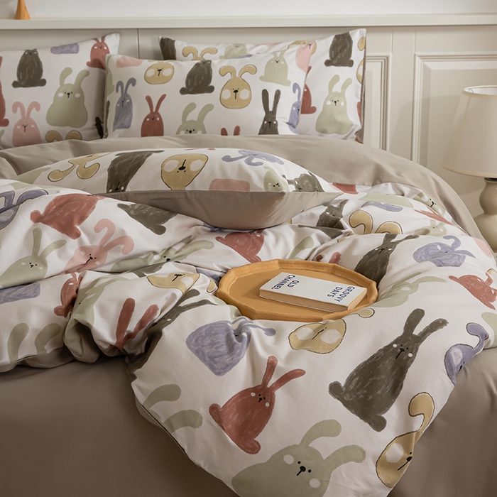 91家纺网 家纺一手货源 找家纺 （总）绫韵家纺 2025秋冬新款印花全棉磨毛冬季加厚纯棉磨毛三件套四件套系列