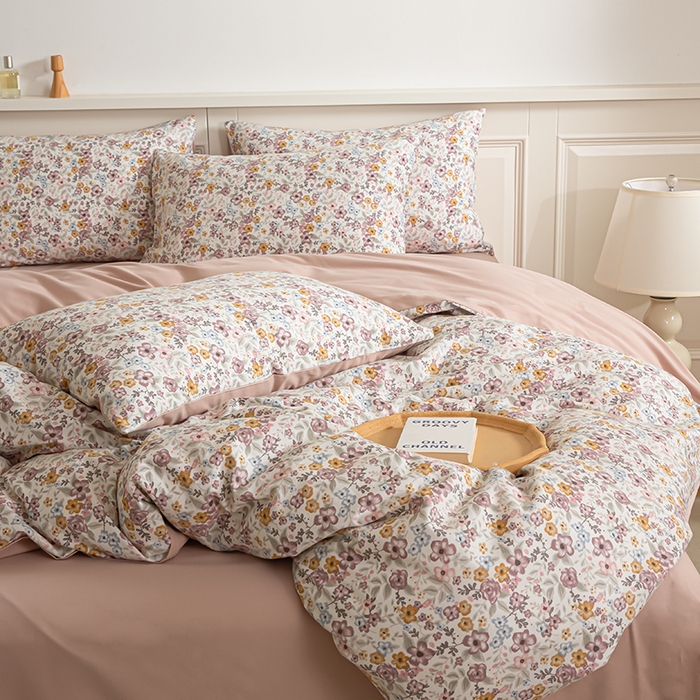 91家纺网 家纺一手货源 找家纺 （总）绫韵家纺 2025秋冬新款印花全棉磨毛冬季加厚纯棉磨毛三件套四件套系列