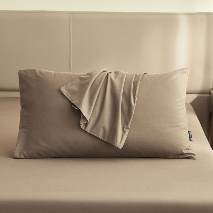 91家纺网 家纺一手货源 找家纺 晨晨家纺 2025新款全棉水洗棉床笠 暖木棕