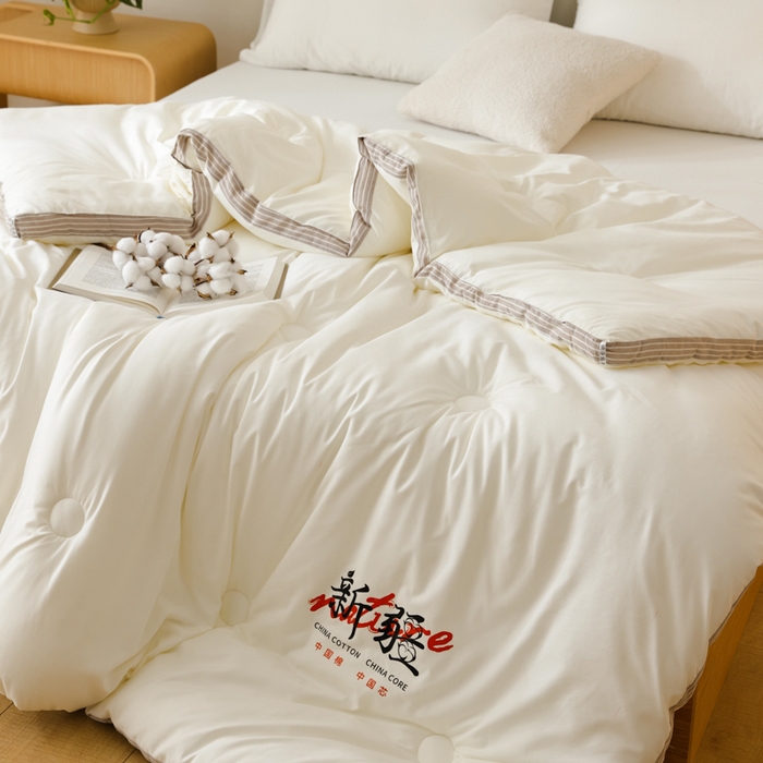 91家纺网 家纺一手货源 找家纺 （总）雯雨家纺 2025新款100%水洗棉棉花冬被