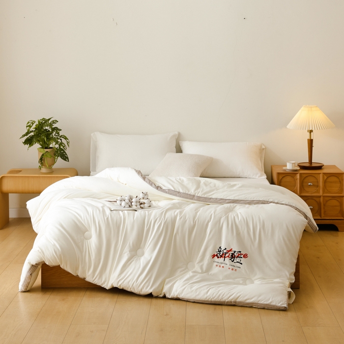 91家纺网 家纺一手货源 找家纺 （总）雯雨家纺 2025新款100%水洗棉棉花冬被