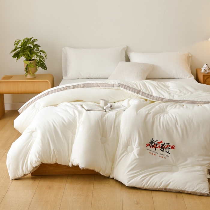 91家纺网 家纺一手货源 找家纺 （总）雯雨家纺 2025新款100%水洗棉棉花冬被