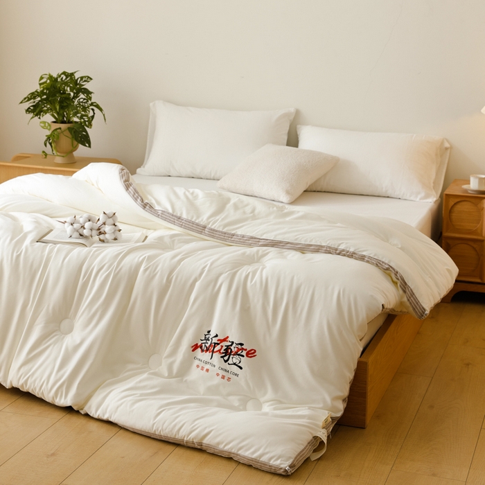 91家纺网 家纺一手货源 找家纺 （总）雯雨家纺 2025新款100%水洗棉棉花冬被