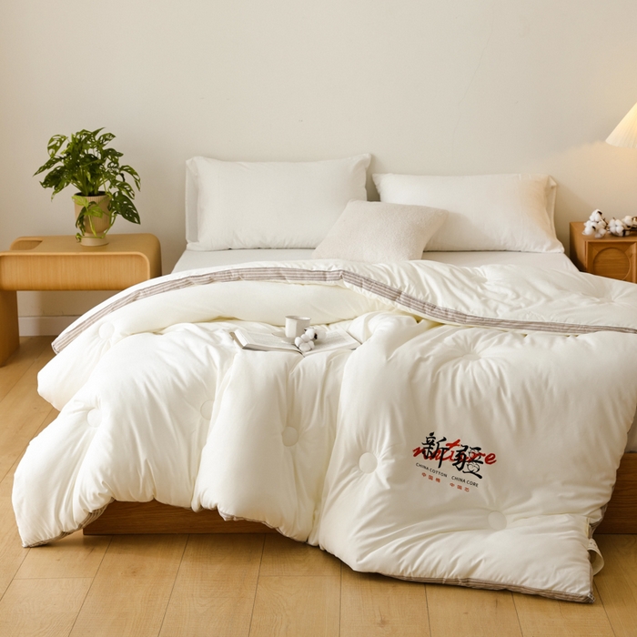 91家纺网 家纺一手货源 找家纺 （总）雯雨家纺 2025新款100%水洗棉棉花冬被
