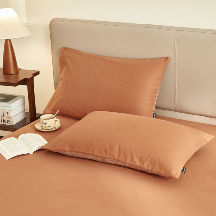 91家纺网 家纺一手货源 找家纺 晨晨家纺 2025新款全棉水洗棉床笠 碳烤栗子