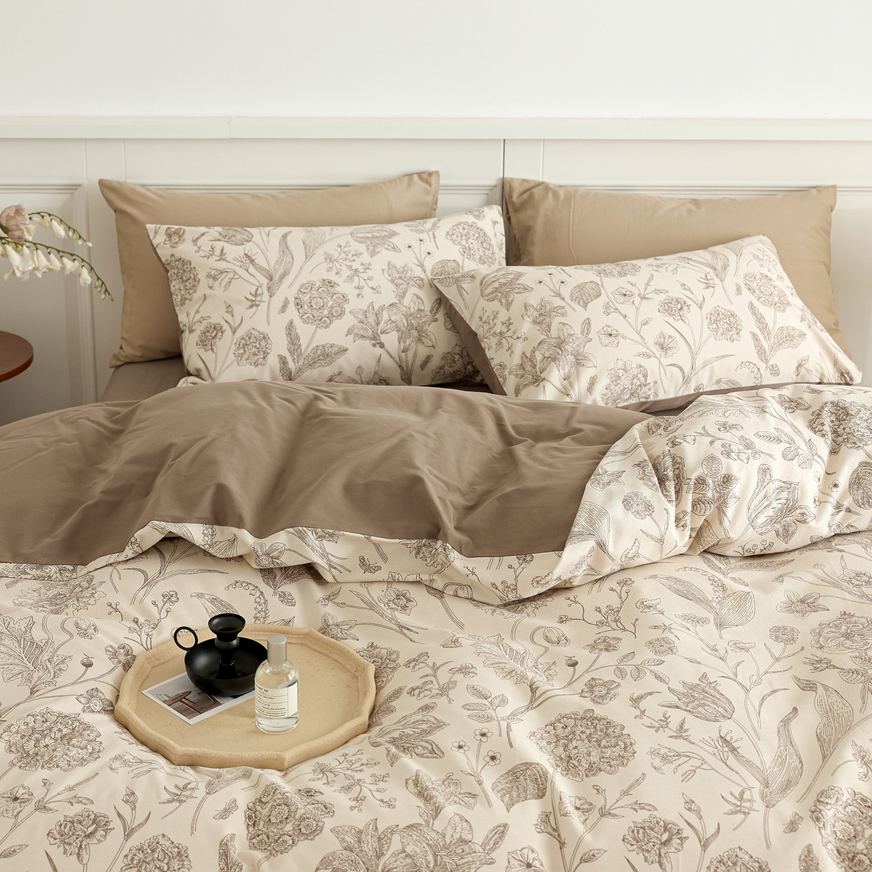 91家纺网 家纺一手货源 找家纺 绫韵家纺 2025秋冬新款印花全棉磨毛冬季加厚纯棉磨毛三件套四件套系列 爱意浓