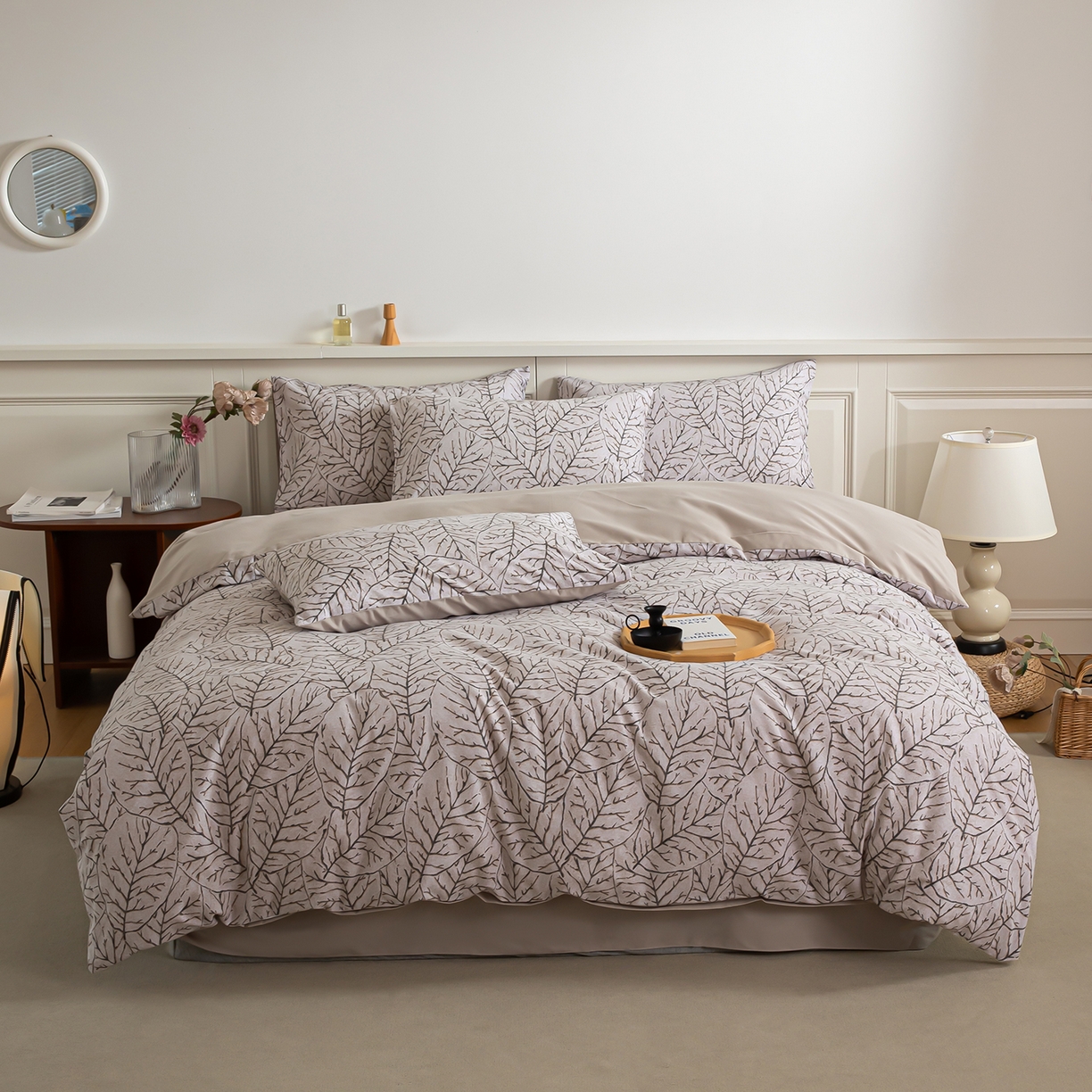 91家纺网 家纺一手货源 找家纺 绫韵家纺 2025秋冬新款印花全棉磨毛冬季加厚纯棉磨毛三件套四件套系列 晨梦