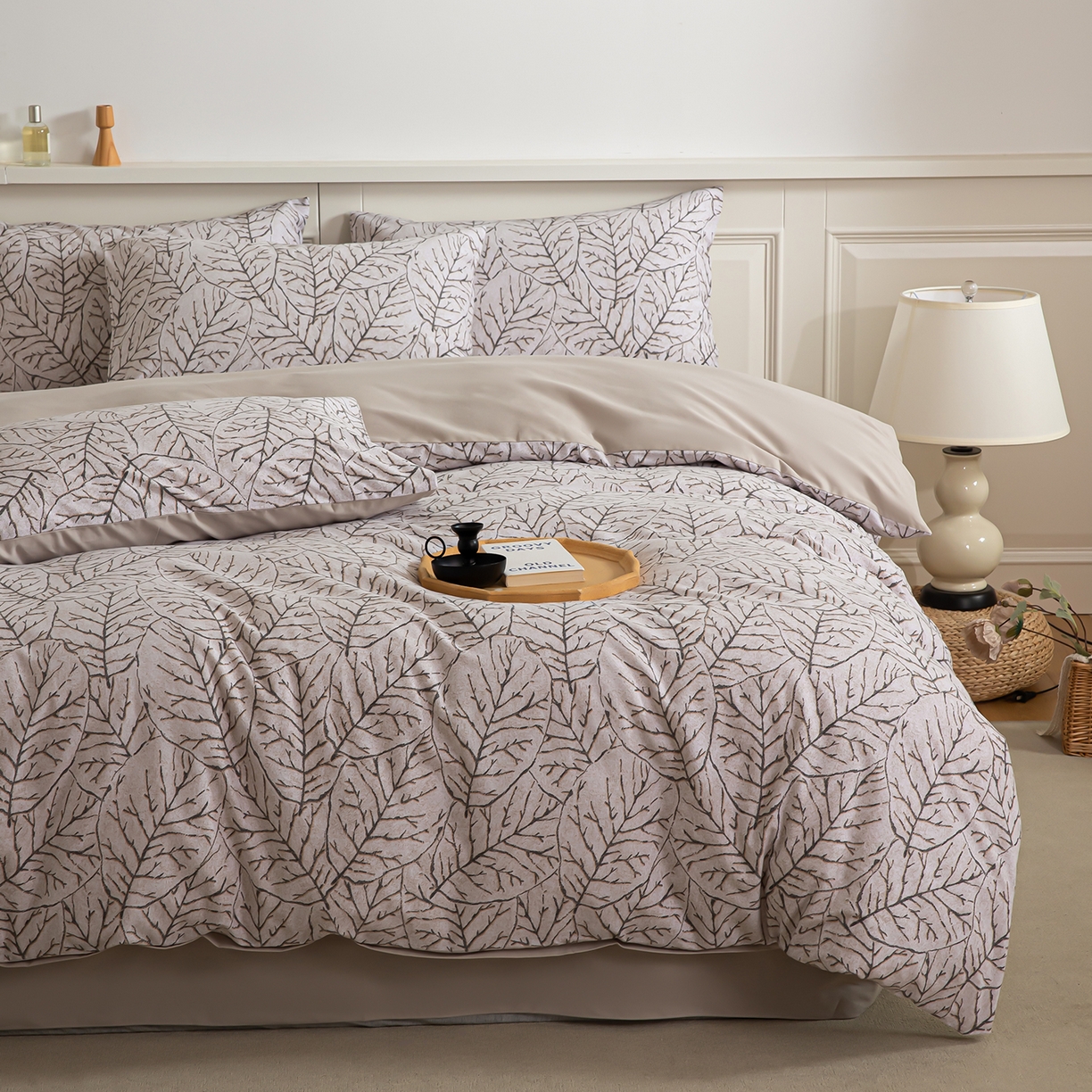 91家纺网 家纺一手货源 找家纺 绫韵家纺 2025秋冬新款印花全棉磨毛冬季加厚纯棉磨毛三件套四件套系列 晨梦