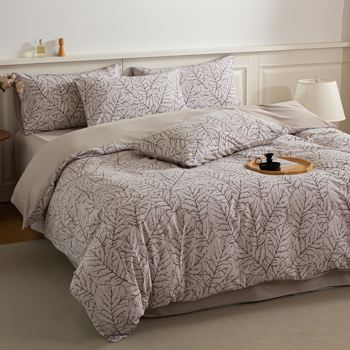 91家纺网 家纺一手货源 找家纺 绫韵家纺 2025秋冬新款印花全棉磨毛冬季加厚纯棉磨毛三件套四件套系列 晨梦