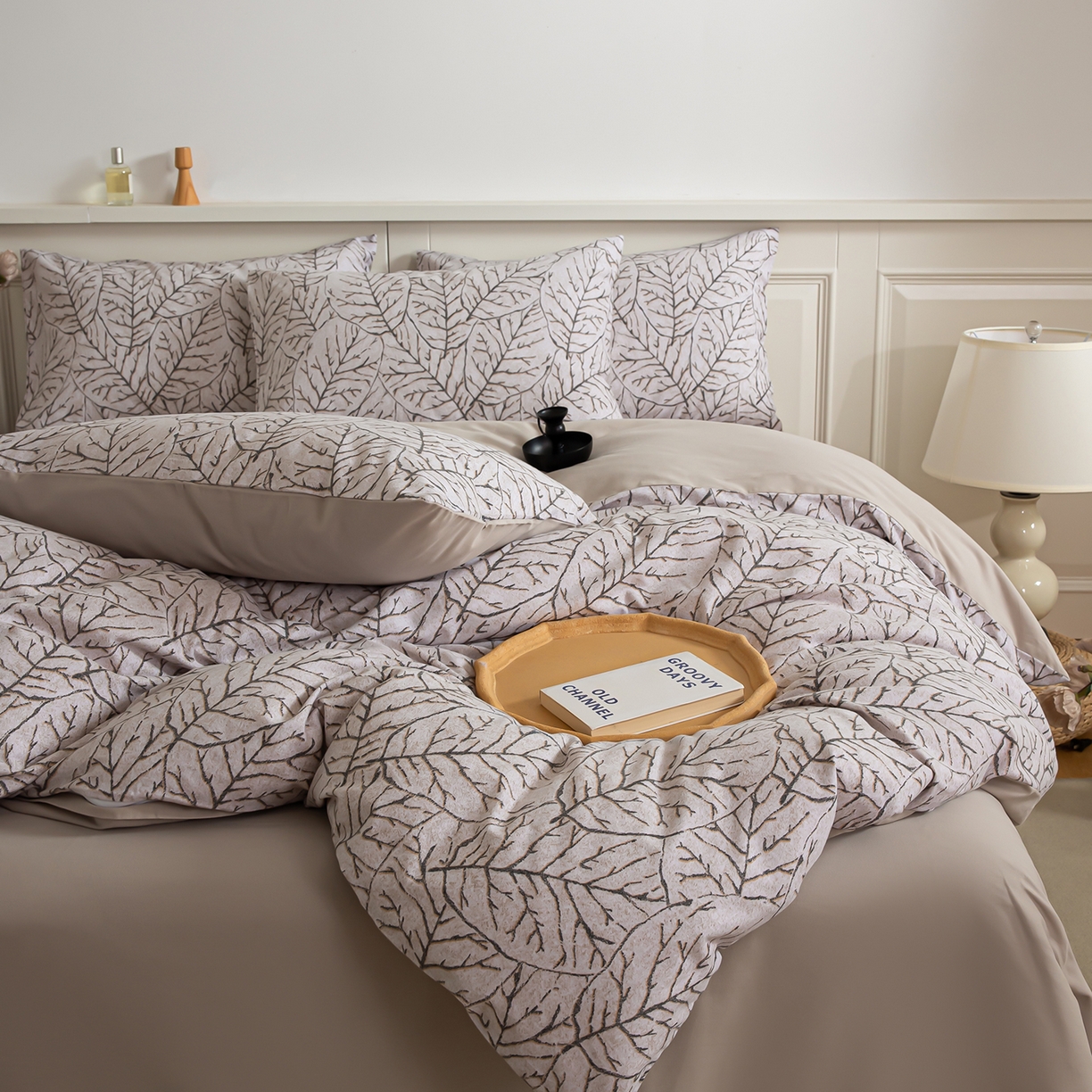 91家纺网 家纺一手货源 找家纺 绫韵家纺 2025秋冬新款印花全棉磨毛冬季加厚纯棉磨毛三件套四件套系列 晨梦