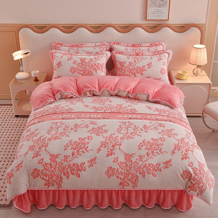 91家纺网 家纺一手货源 找家纺 （总）佳品居 2025新款7斤牛奶绒四件套