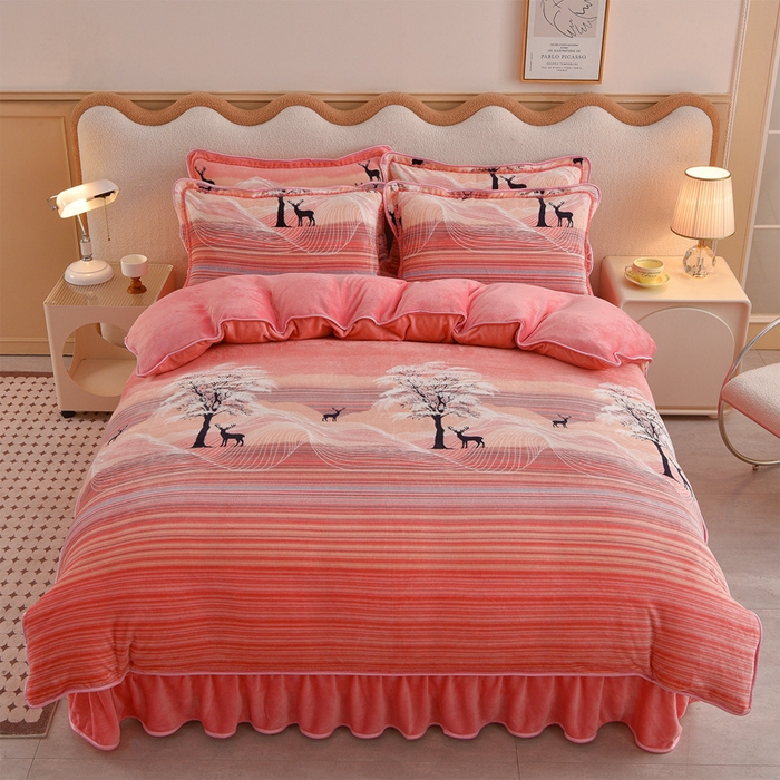 91家纺网 家纺一手货源 找家纺 （总）佳品居 2025新款7斤牛奶绒四件套