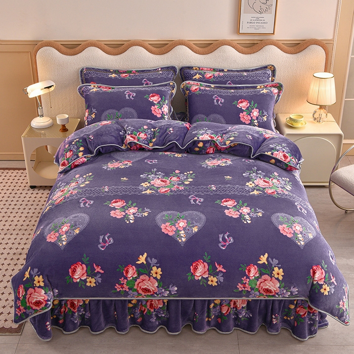 91家纺网 家纺一手货源 找家纺 （总）佳品居 2025新款7斤牛奶绒四件套