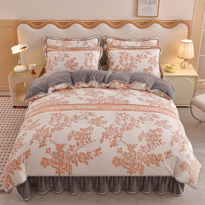 91家纺网 家纺一手货源 找家纺 （总）佳品居 2025新款7斤牛奶绒四件套