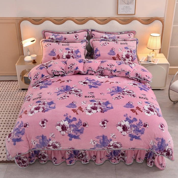 91家纺网 家纺一手货源 找家纺 （总）佳品居 2025新款7斤牛奶绒四件套