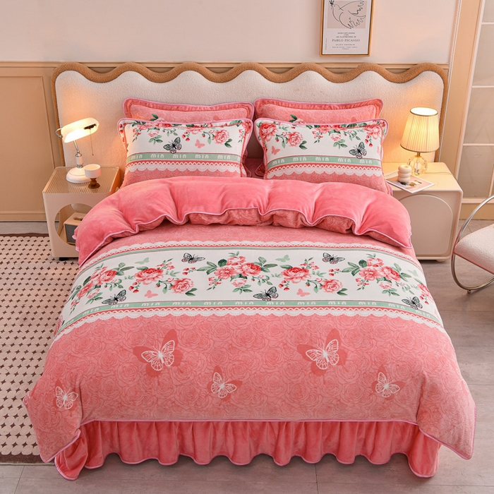 91家纺网 家纺一手货源 找家纺 （总）佳品居 2025新款7斤牛奶绒四件套