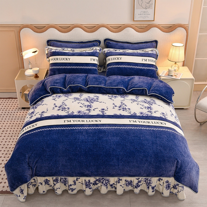 91家纺网 家纺一手货源 找家纺 （总）佳品居 2025新款7斤牛奶绒四件套