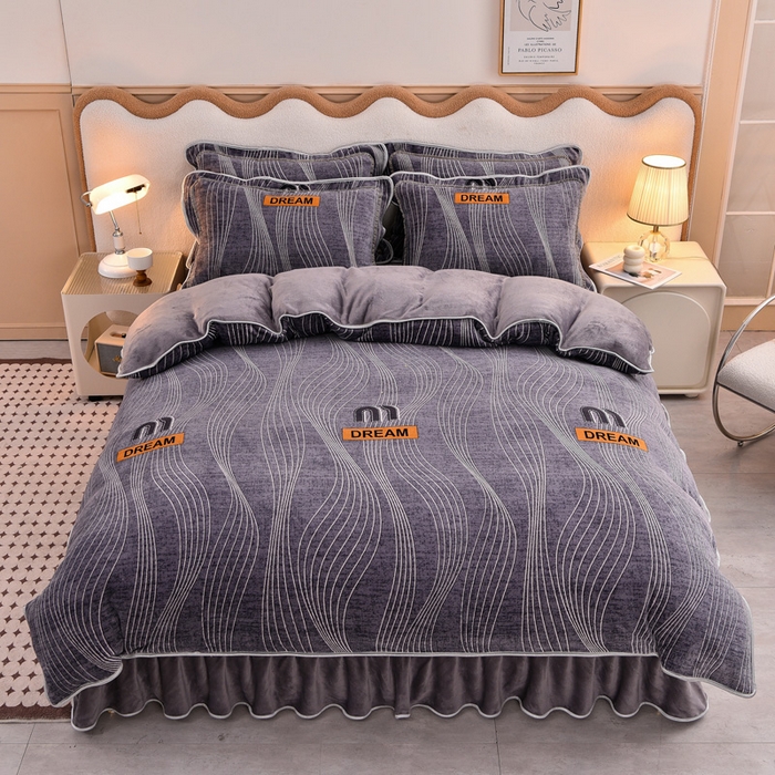 91家纺网 家纺一手货源 找家纺 （总）佳品居 2025新款7斤牛奶绒四件套