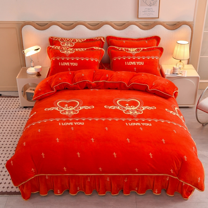 91家纺网 家纺一手货源 找家纺 （总）佳品居 2025新款7斤牛奶绒四件套