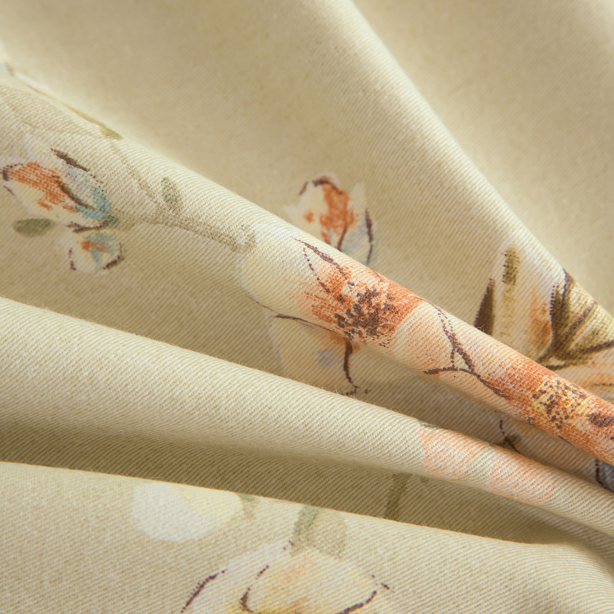 91家纺网 家纺一手货源 找家纺 绫韵家纺 2025秋冬新款印花全棉磨毛冬季加厚纯棉磨毛三件套四件套系列 朵媞-绿