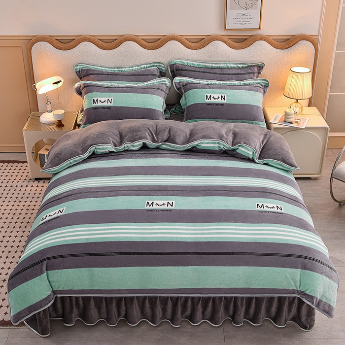 91家纺网 家纺一手货源 找家纺 （总）佳品居 2025新款7斤牛奶绒四件套