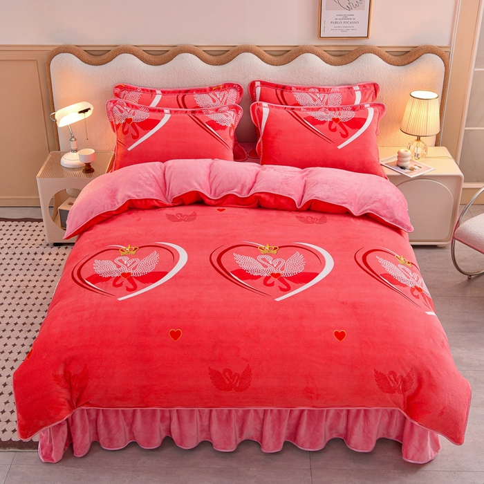 91家纺网 家纺一手货源 找家纺 （总）佳品居 2025新款7斤牛奶绒四件套