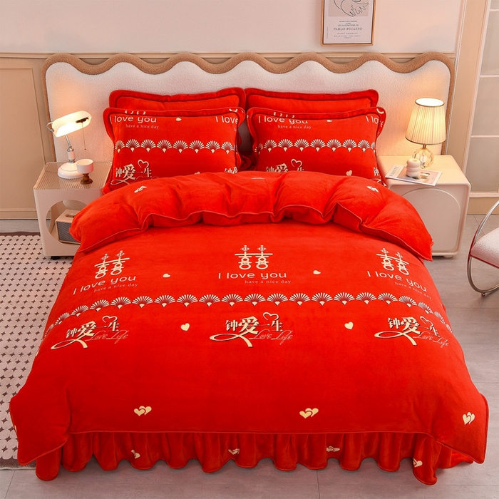 91家纺网 家纺一手货源 找家纺 （总）佳品居 2025新款7斤牛奶绒四件套