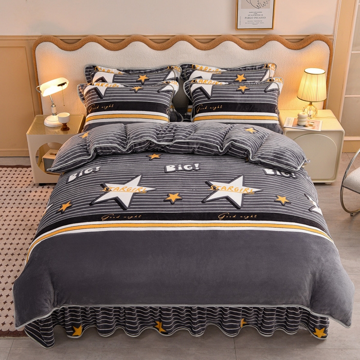 91家纺网 家纺一手货源 找家纺 （总）佳品居 2025新款7斤牛奶绒四件套