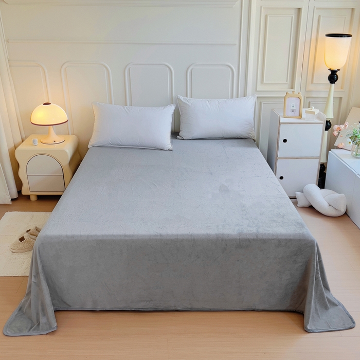 91家纺网 家纺一手货源 找家纺 琪琪阁家纺 2025新款A类全棉纯棉加牛奶绒包边款单被套四件套 布兰卡