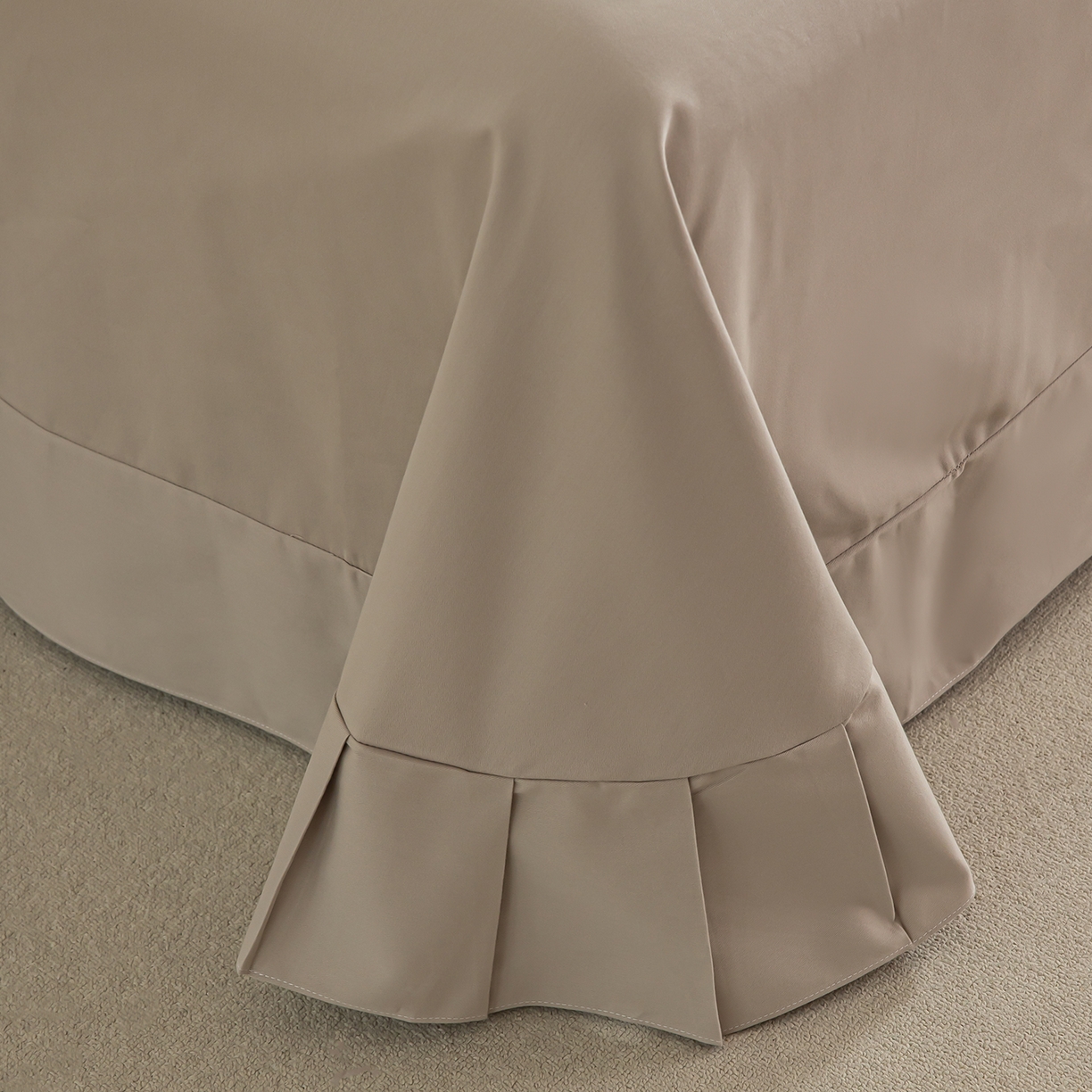 91家纺网 家纺一手货源 找家纺 绫韵家纺 2025秋冬新款印花全棉磨毛冬季加厚纯棉磨毛三件套四件套系列 华夫咖