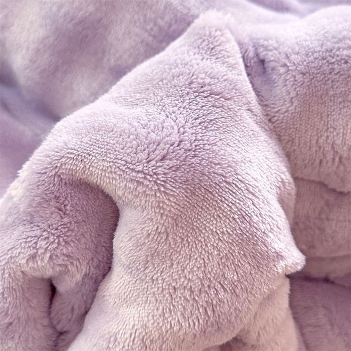 91家纺网 家纺一手货源 找家纺 丫丫家纺 2025直播热款A+兔兔绒豆豆被三层夹棉加厚毛毯毯子牛奶绒冬被泡泡兔毛绒保暖被子被芯 紫霞仙子