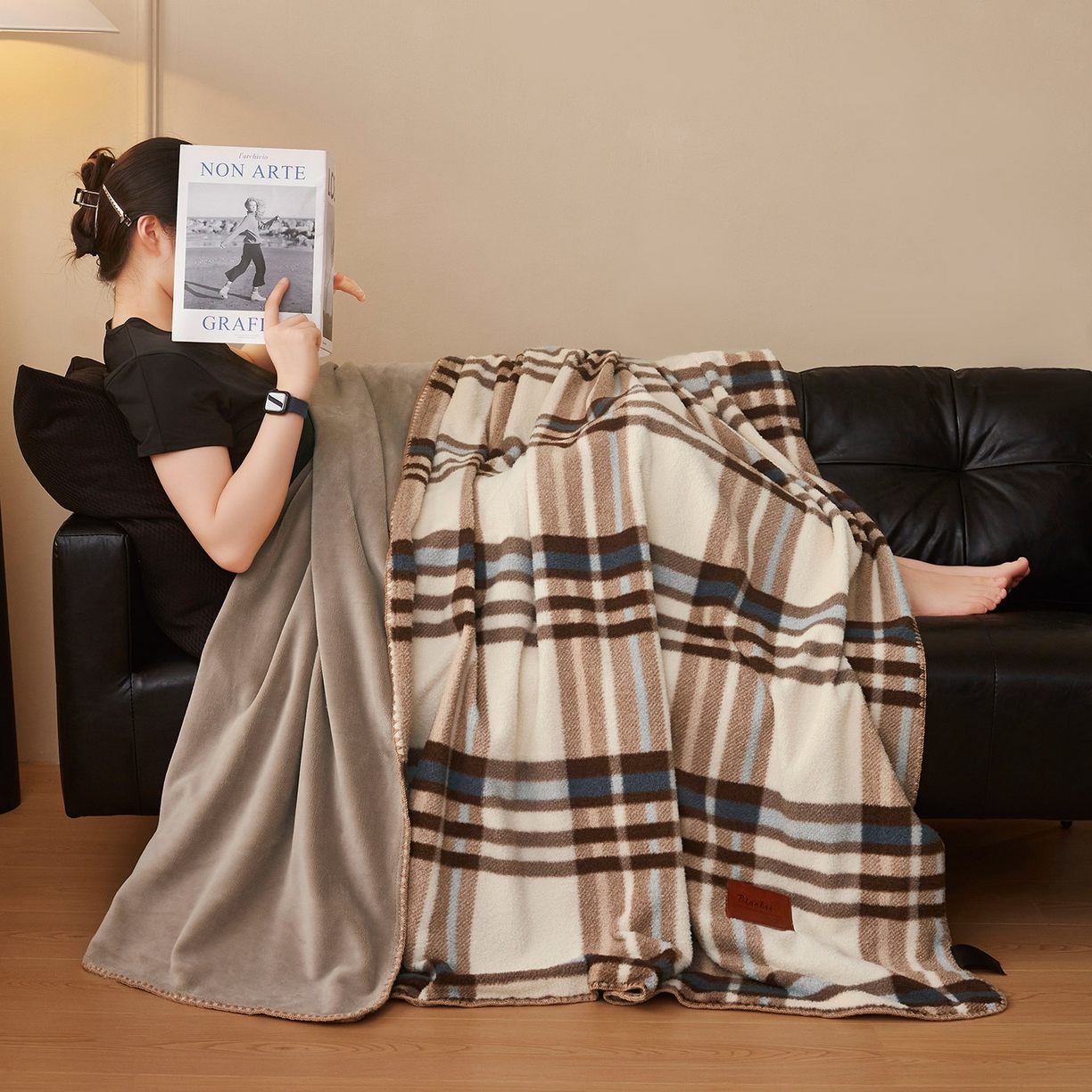 肖恩毯业 2025新款仿羊绒毛毯羊驼绒绵羊绒毯 仿羊绒-宝莉格白