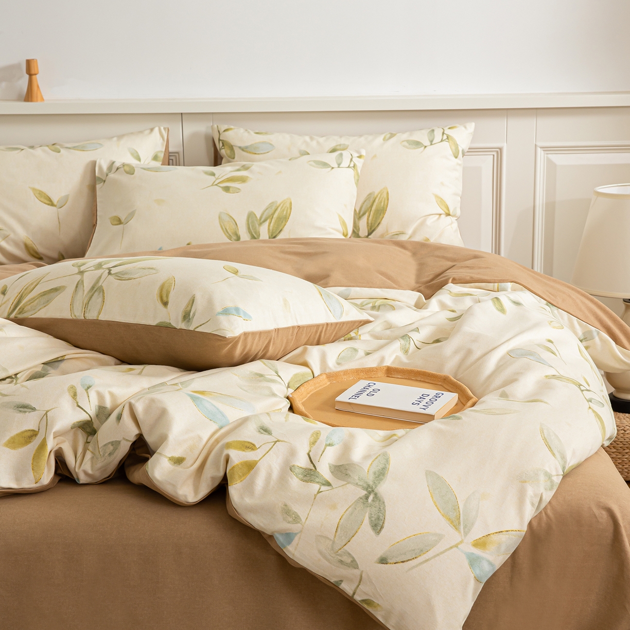 91家纺网 家纺一手货源 找家纺 绫韵家纺 2025秋冬新款印花全棉磨毛冬季加厚纯棉磨毛三件套四件套系列 乐莹-米