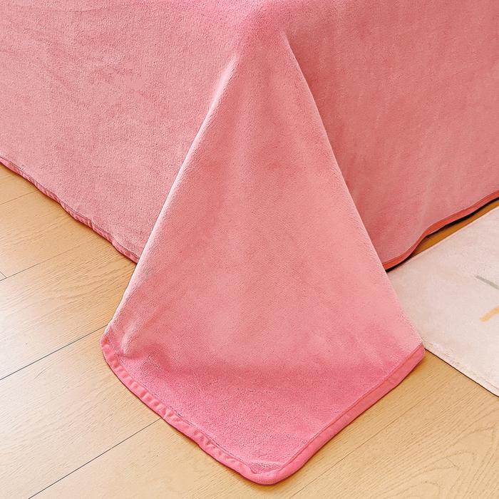 91家纺网 家纺一手货源 找家纺 琪琪阁家纺 2025新款A类全棉纯棉加牛奶绒包边款单被套四件套 可乐贝儿