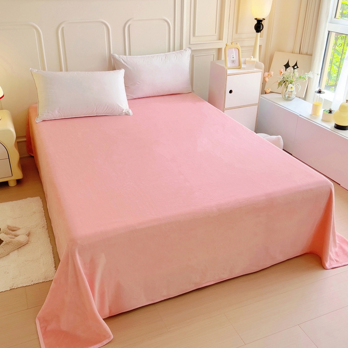 91家纺网 家纺一手货源 找家纺 琪琪阁家纺 2025新款A类全棉纯棉加牛奶绒包边款单被套四件套 麦穗飘香