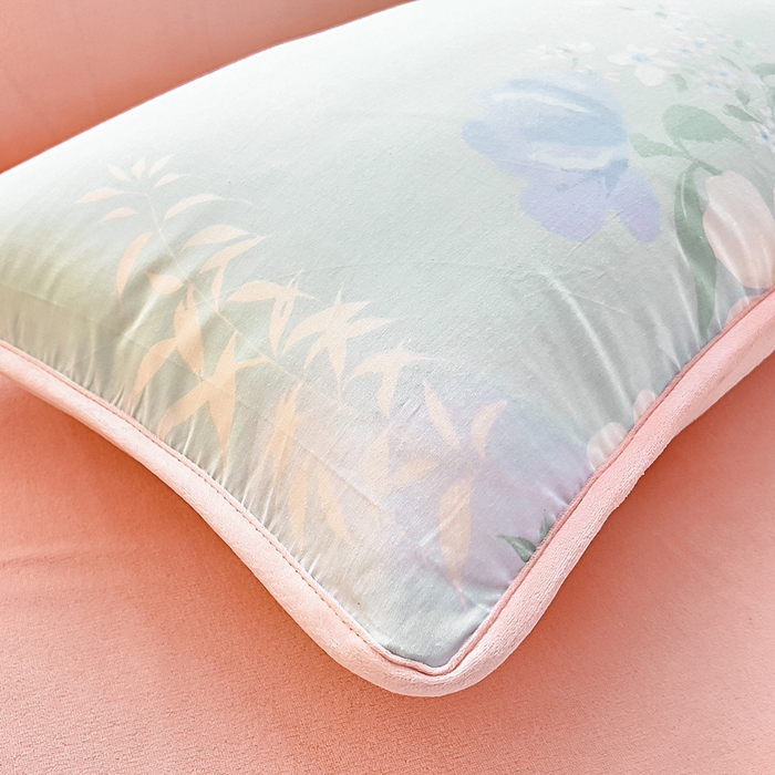 91家纺网 家纺一手货源 找家纺 琪琪阁家纺 2025新款A类全棉纯棉加牛奶绒包边款单被套四件套 清风烟雨