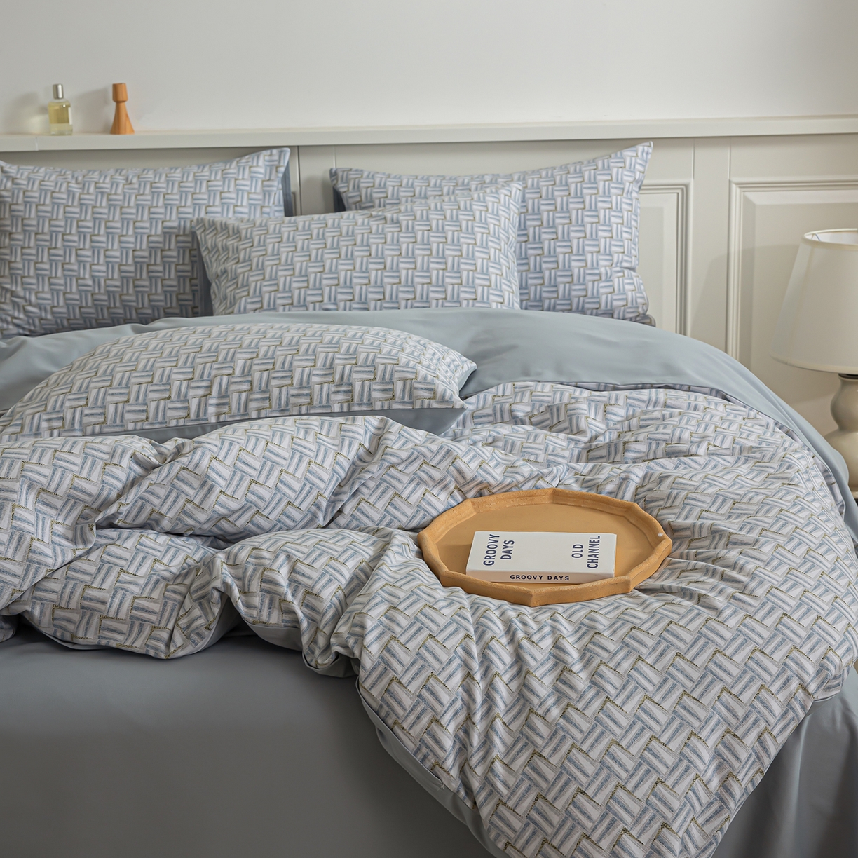 91家纺网 家纺一手货源 找家纺 绫韵家纺 2025秋冬新款印花全棉磨毛冬季加厚纯棉磨毛三件套四件套系列 洛林