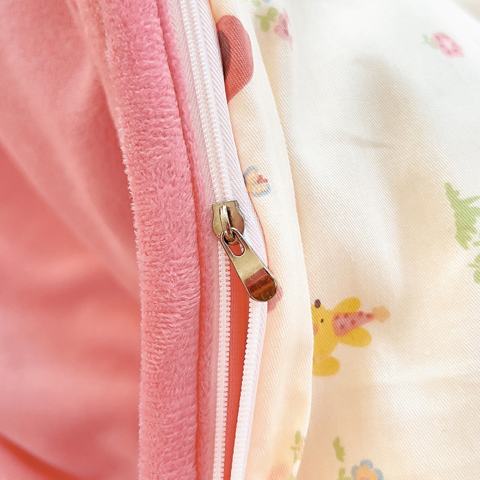 91家纺网 家纺一手货源 找家纺 琪琪阁家纺 2025新款A类全棉纯棉加牛奶绒包边款单被套四件套 小幸运