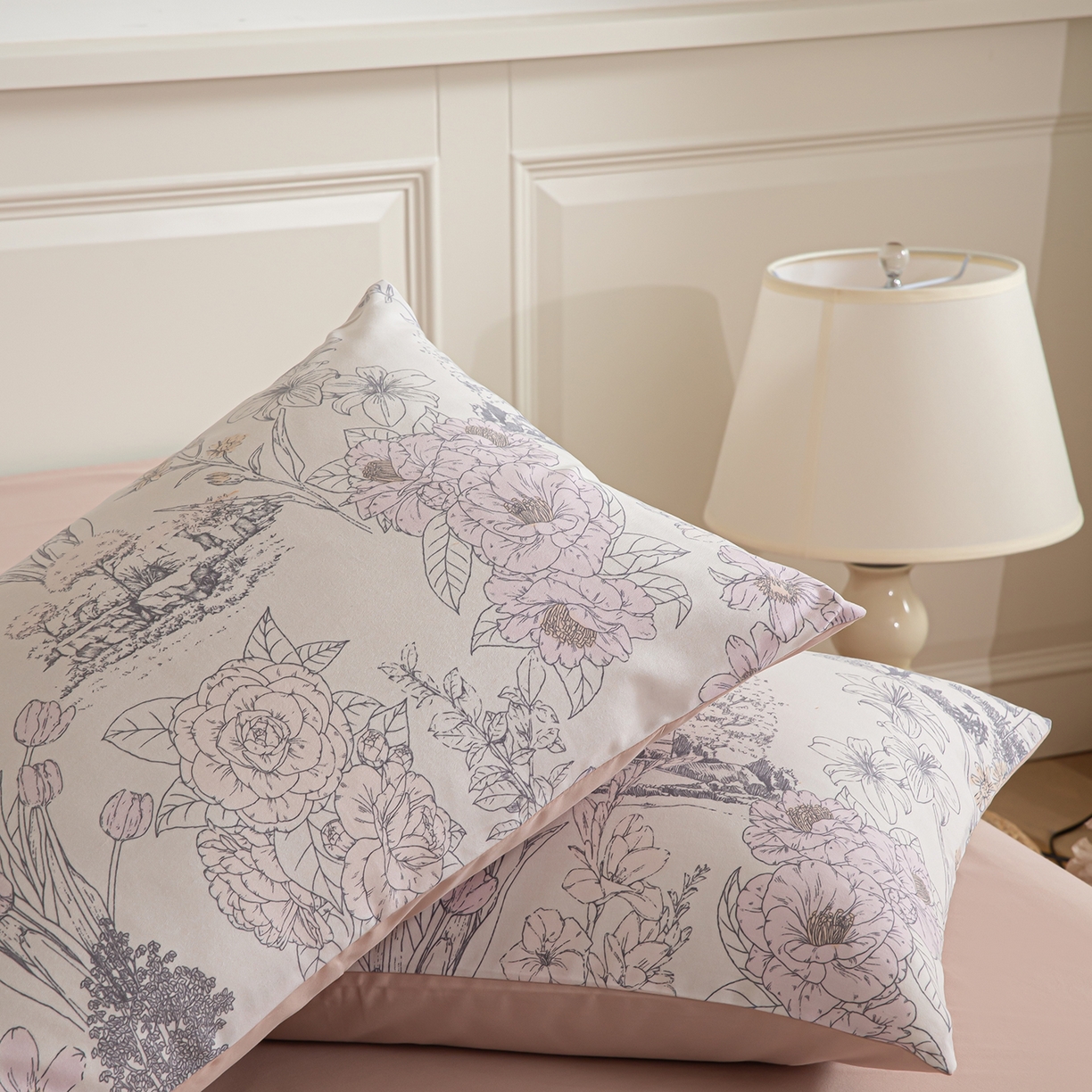 91家纺网 家纺一手货源 找家纺 绫韵家纺 2025秋冬新款印花全棉磨毛冬季加厚纯棉磨毛三件套四件套系列 美丽人生