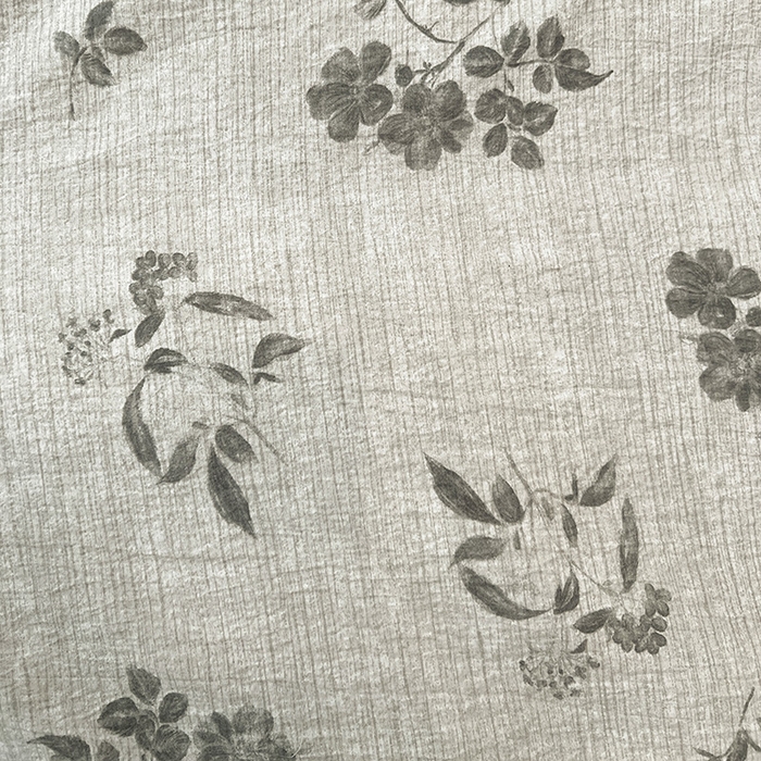 91家纺网 家纺一手货源 找家纺 鑫利来家纺 2025新款加厚高克重亚麻复古原麻皱皱纱印花法式花边四件套 莱茵河畔