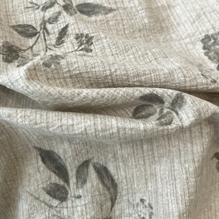 91家纺网 家纺一手货源 找家纺 鑫利来家纺 2025新款加厚高克重亚麻复古原麻皱皱纱印花法式花边四件套 莱茵河畔